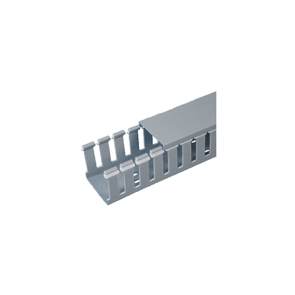 Panduit 6'LX2"WX3"H BASE SLOTTED WALL, DUCT W/ ADHESIVE TAPE, LIGHT GRAY, ROHS G2X3LG6-A